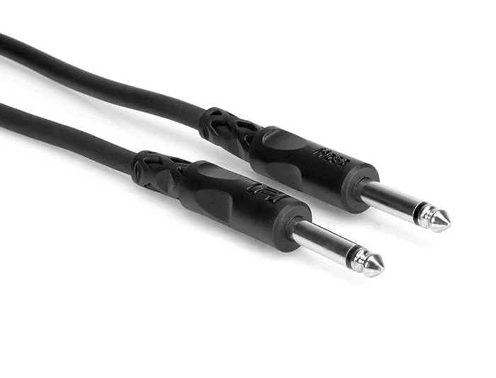 Hosa CPP-110 Unbalanced Interconnect 1/4″ TS to 1/4″ TS – 10′