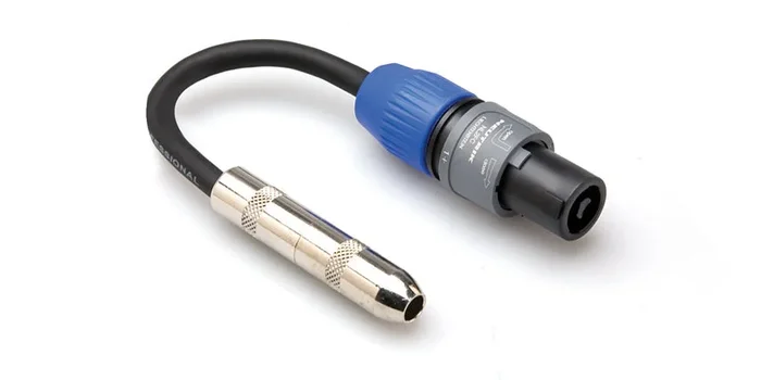 Hosa GSK-112 Speaker Adaptor 1/4″” TS – Speakon 6in