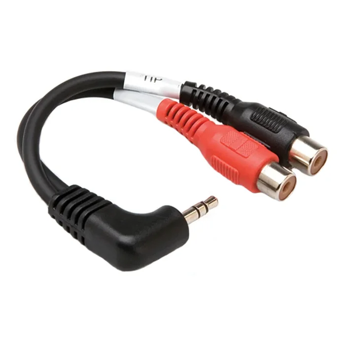 Hosa YRA-167 Y Cable 3.5mm TRS Ra to RCA Female