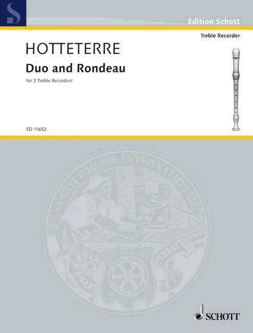 Hotteterre, Jacques Martin : Hotteterre, Jacques Martin : Duo and Rondeau, from “Pièces pour la flute traversière et autres ins
