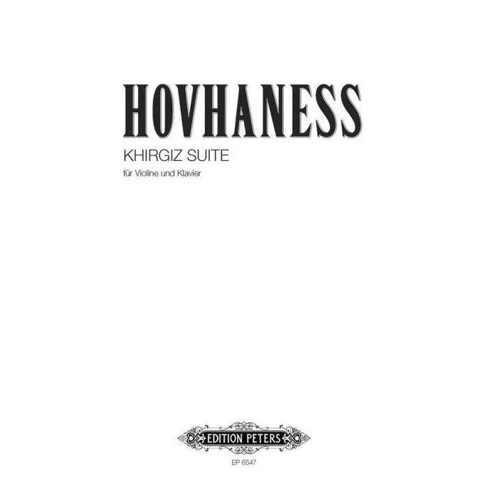 Hovhaness, Alan – Khirgiz Suite Op. 73