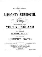 Hubert Bath : Hubert Bath : Almighty Strength – Piano, Voice – Faber Digital