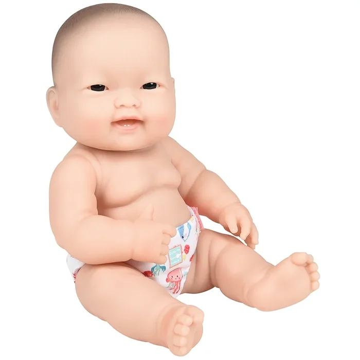 Huggable 14″ Asian Baby Doll | Soft Vinyl with Detailed Features