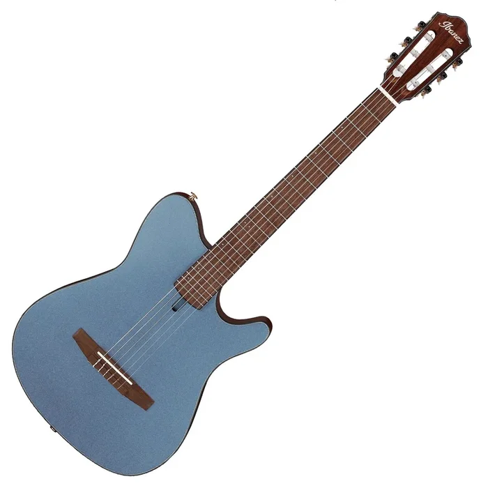 Ibanez Acoustic Electric Classical Guitar In Indigo Blue Metallic Flat – FRH10NIBF