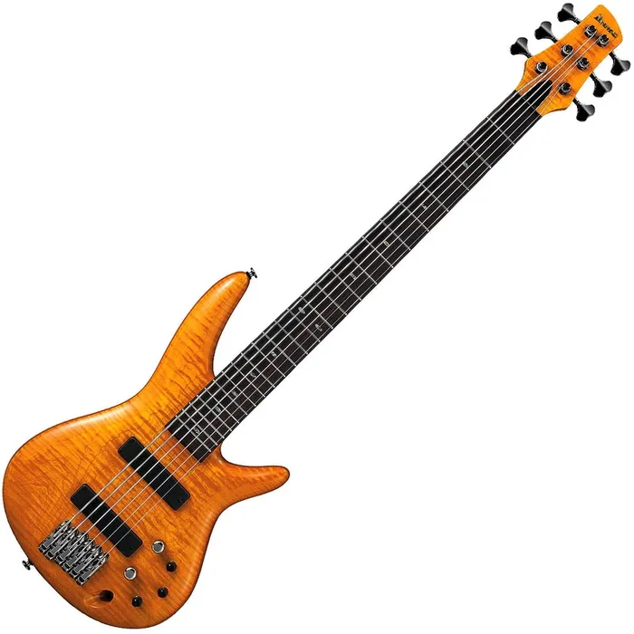 Ibanez Gerald Veasley Signature 6 String Electric Bass in Amber – GVB1006AM