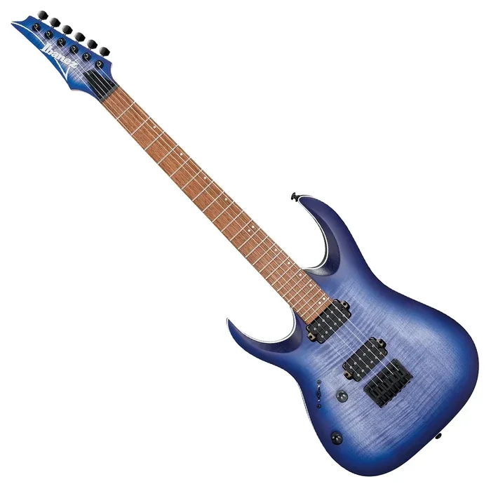 Ibanez Left Hand RGA Standard Electric Guitar in Blue Lagoon Burst Flat – RGA42FMLBLF