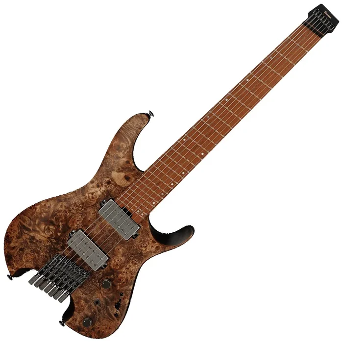 Ibanez Q Series Headless 7 String Multiscale Electric Guitar in Antique Brown Stain QX527PB – QX527PBABS