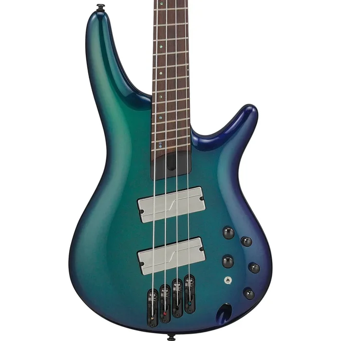 Ibanez SRMS720BCM SR Bass Workshop 4-String Multi-Scale Electric Bass, Blue Chameleon
