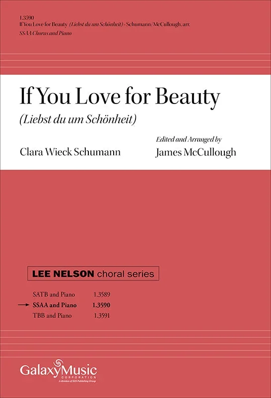 If You Love for Beauty (arr. for SSAA)