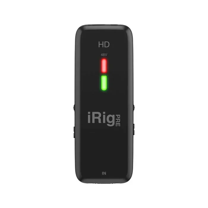 IK Multimedia iRig Pre HD high definition microphone interface with studio quality preamp