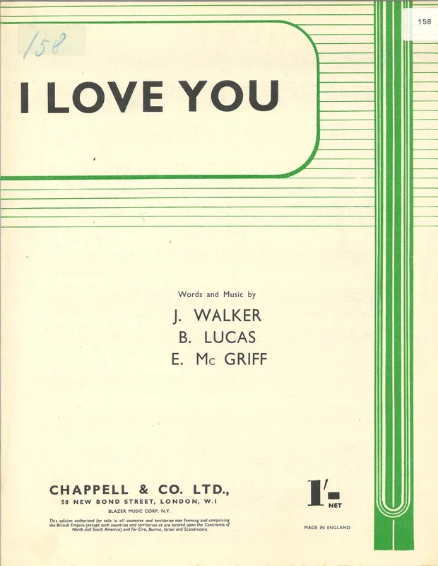 Jack Walker : Jack Walker : I Love You – Piano, Voice – Faber Digital