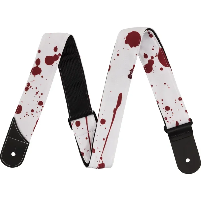 Jackson 2 ” Splatter Strap, White & Red