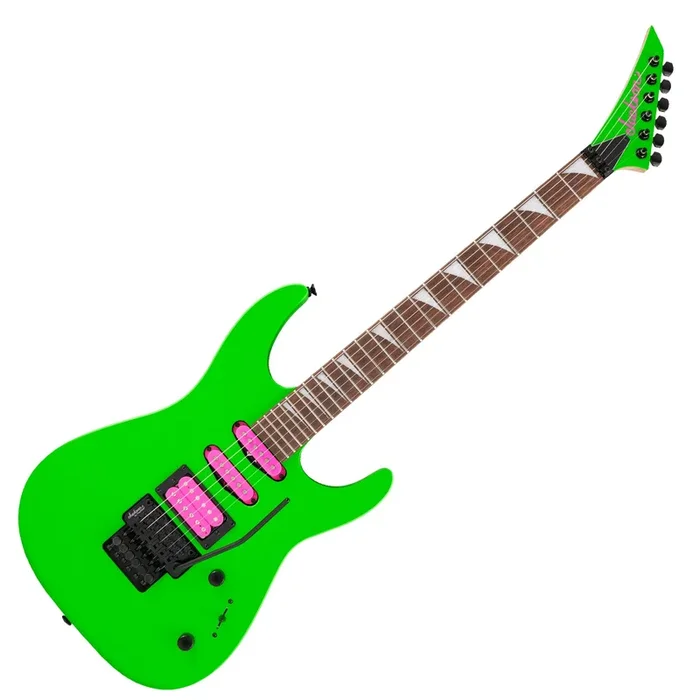 Jackson DK3XR HSS Electric Guitar in Neon Green Pink Pickups – 2910022525