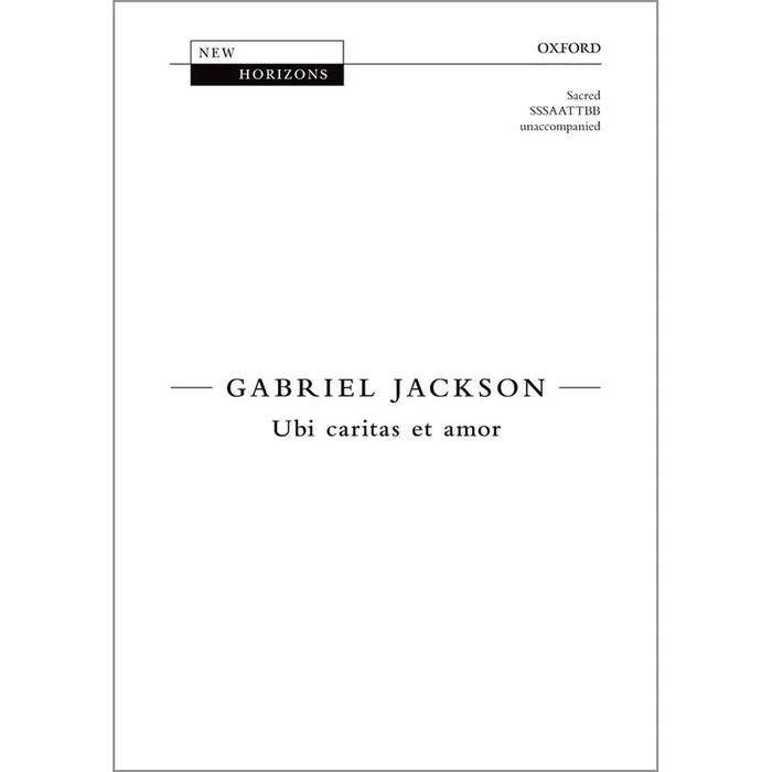 Jackson, Gabriel – Ubi caritas et amor