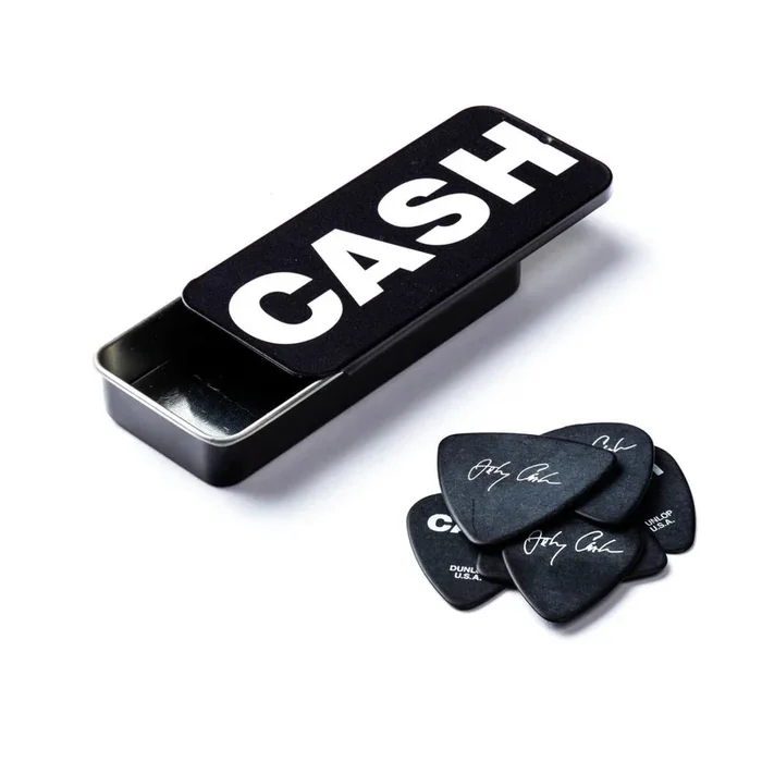 Jim Dunlop JT104 Johnny Cash Bold Cash Collector’s Guitar Pick Tin
