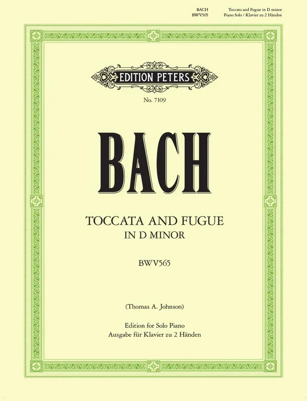 Johann Sebastian Bach : Johann Sebastian Bach : Toccata and Fugue in D minor – Piano – Faber Digital