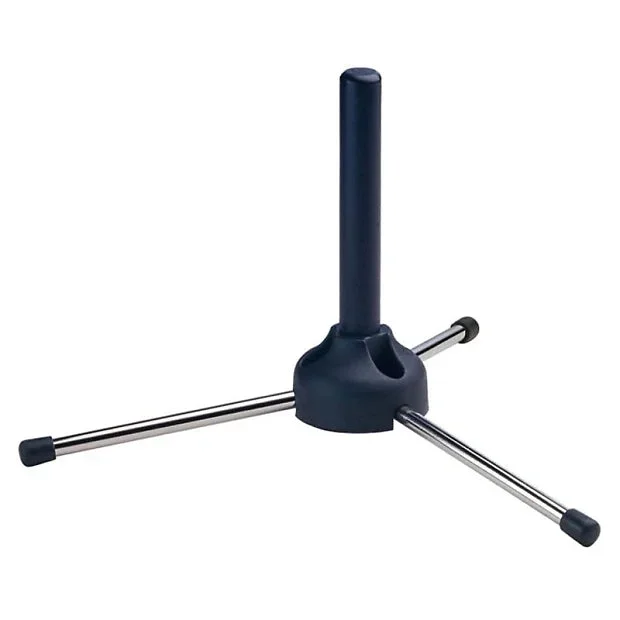 K&M – König & Meyer – 152/3 Flute Stand – Black Finish w/Nickel Legs