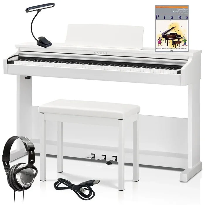 Kawai CX102 Digital Piano with Bench – White COMPLETE HOME BUNDLE
