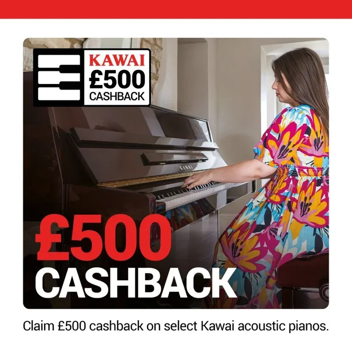 Kawai K15E Upright Piano in Black Polyester