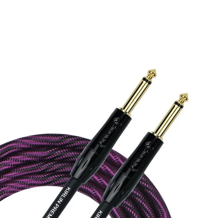Kirlin IWB201WB 20ft Premium Plus Wave Purple Instrument Cable 1/4″ Mono Plug