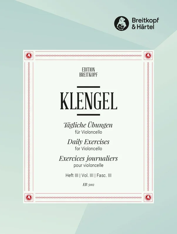 Klengel: Daily Exercises – Volume 3 (Exercises in Thumb Positions)