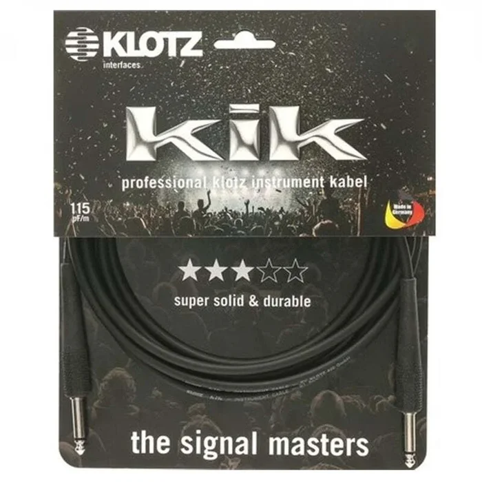 Klotz KIK90PPSW Pro Guitar Instrument Cable 9m – Black