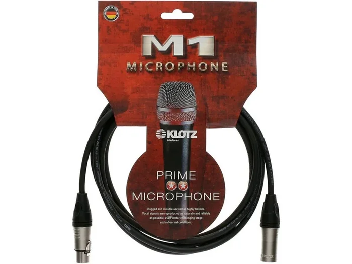 Klotz M1K1FM0500 Microphone Cable Black 5m