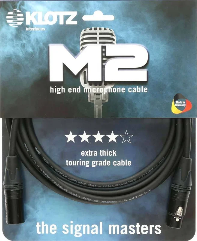Klotz M2FM1-0100 Neutrik XLR XLR 1m Microphone Cable