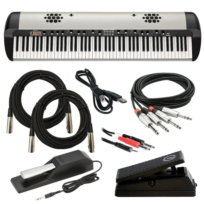 Korg SV-2S 88 Stage Vintage Piano – Vintage Creme CABLE KIT