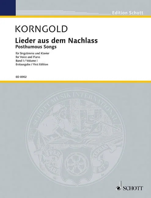 Korngold, Erich Wolfgang : Korngold, Erich Wolfgang : Vesper, – medium voice and piano – Schott Digital