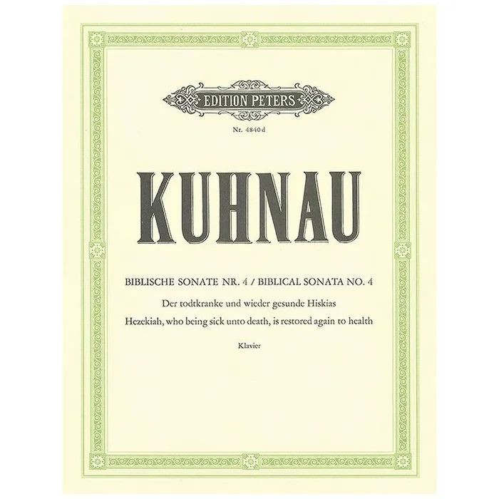 Kuhnau, Johann – 6 Sonatas Depicting Stories from the Bible: Sonata No.4