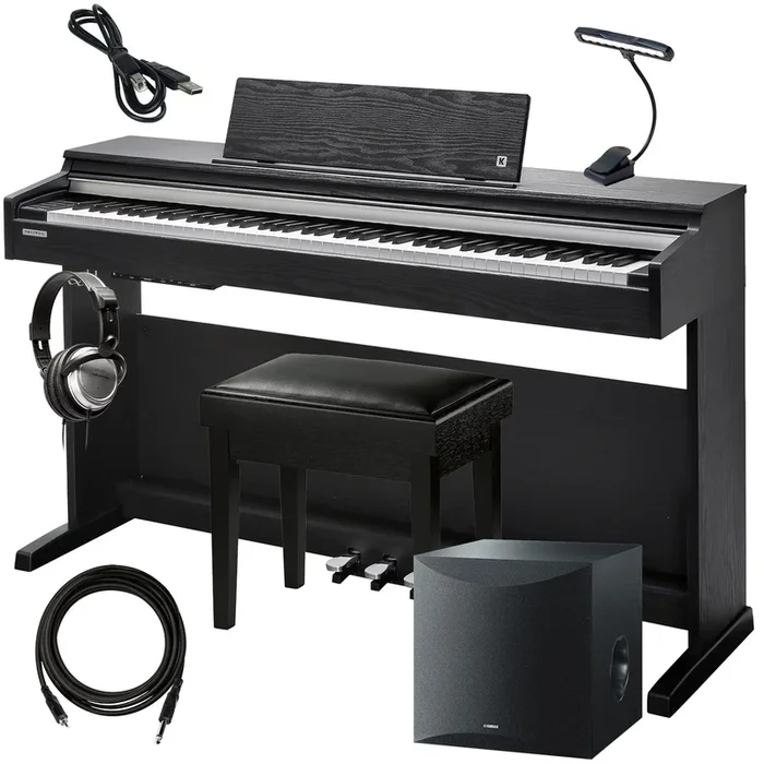 Kurzweil CUP M1 Digital Piano – Dark Rosewood COMPLETE HOME BUNDLE PLUS