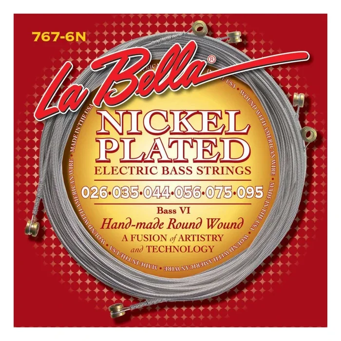 La Bella 767-6N Bass VI Strings – Nickel Roundwound