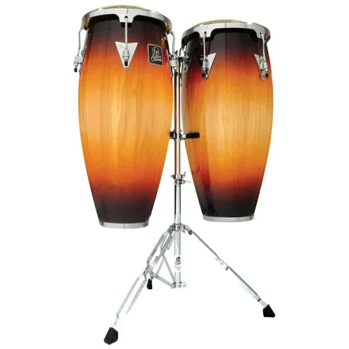 Latin Percussion Aspire Conga Set w/ Stand in Vintage Sunburst – LPA646VSB