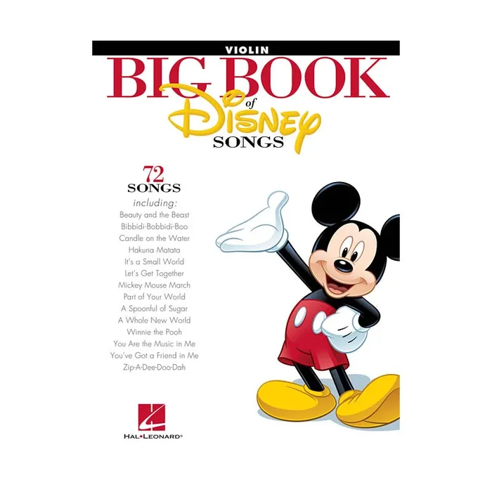 Le grand livre des chansons Disney pour violon