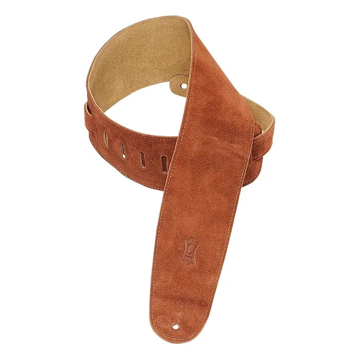 Levy’s MS4 3.5″ Suede Bass Strap – Rust