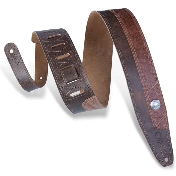 Levys 2 1/2 Two Tone Veg Tan Garment leather Distressed Leather Strap – PMD4BUDBR