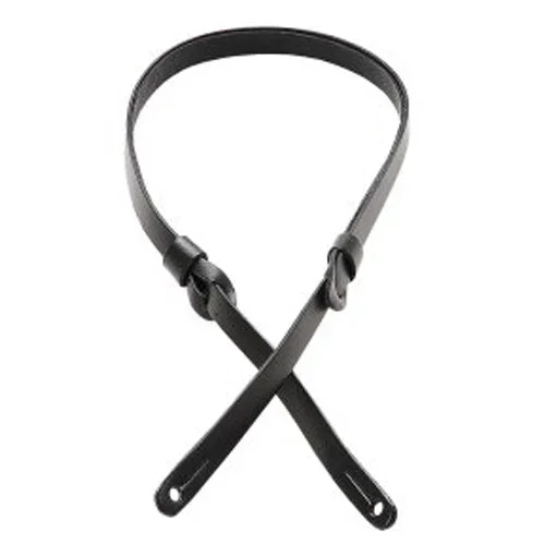 Levys 3/8 Inch Carving Leather Mandolin Guitar Strap in Black – M19PRBLK