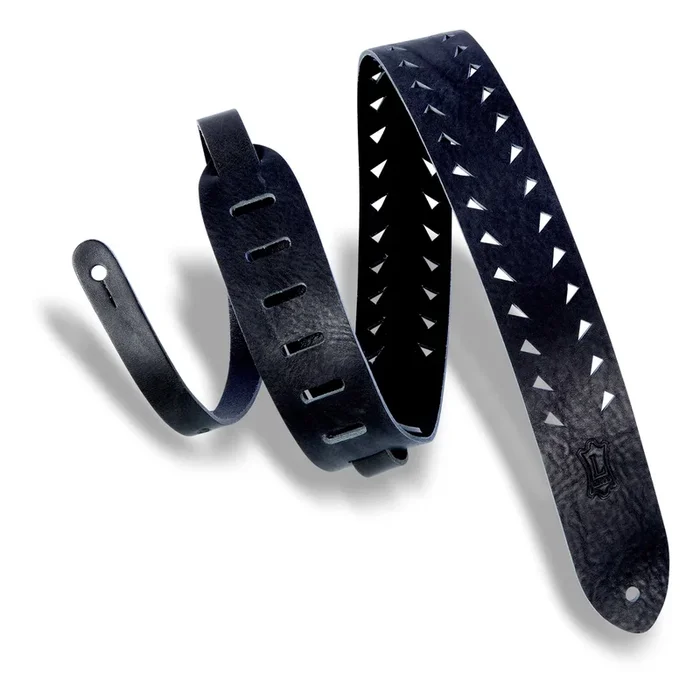 Levys Tiger Tooth Punch Out Premier Guitar Strap – M12TTV-BLK
