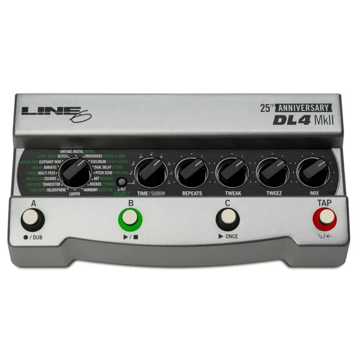 Line 6 Limited Edition 25th Anniversary DL4-MkII Delay Modeller Guitar Effects Pedal – Silver