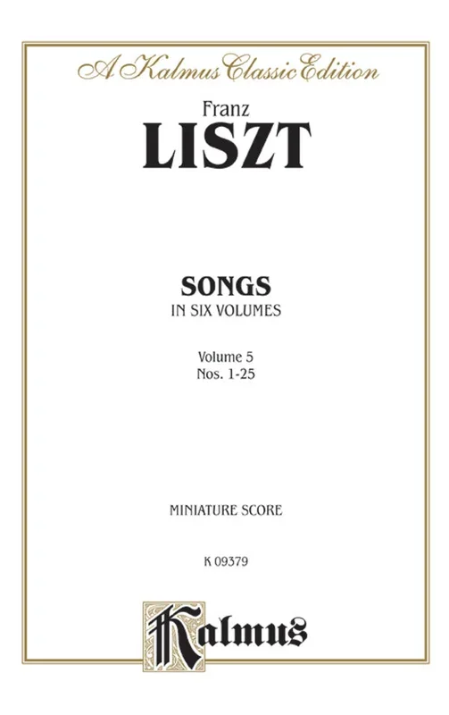 Liszt: Songs – Volume 5