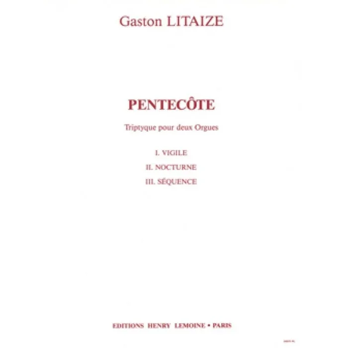 Litaize, G. – Pentecôte