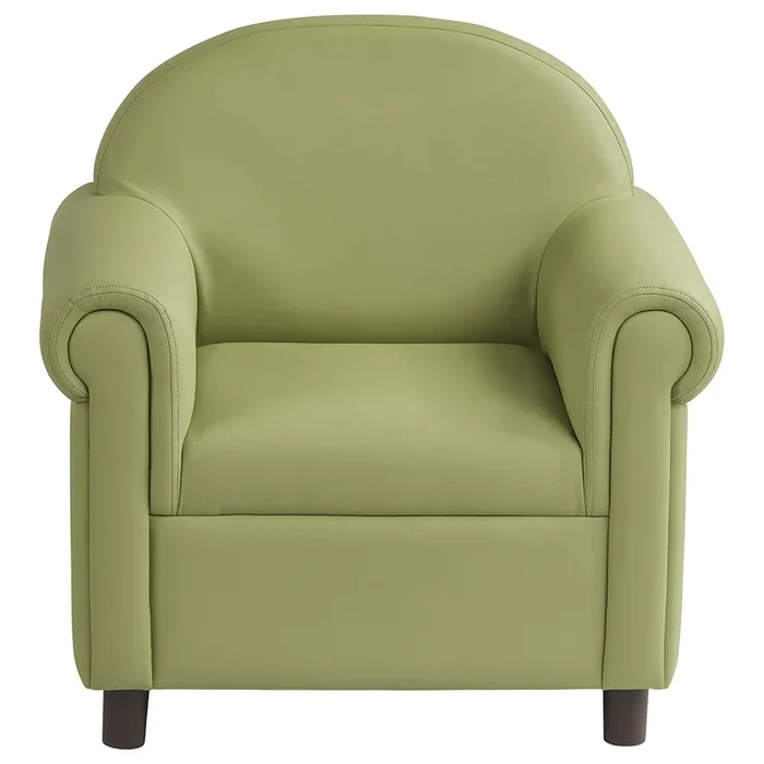 Little Lux Fern Green Preschool Lounge Chair | Adjustable Kids’ Soft Seat for Reading & Relaxation