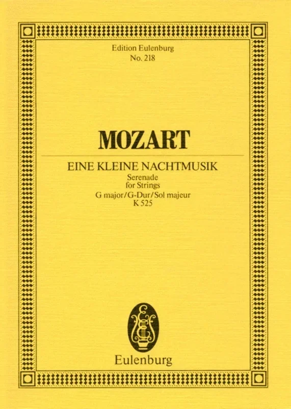 Little Night Music K 525 New Urtext Edition Book
