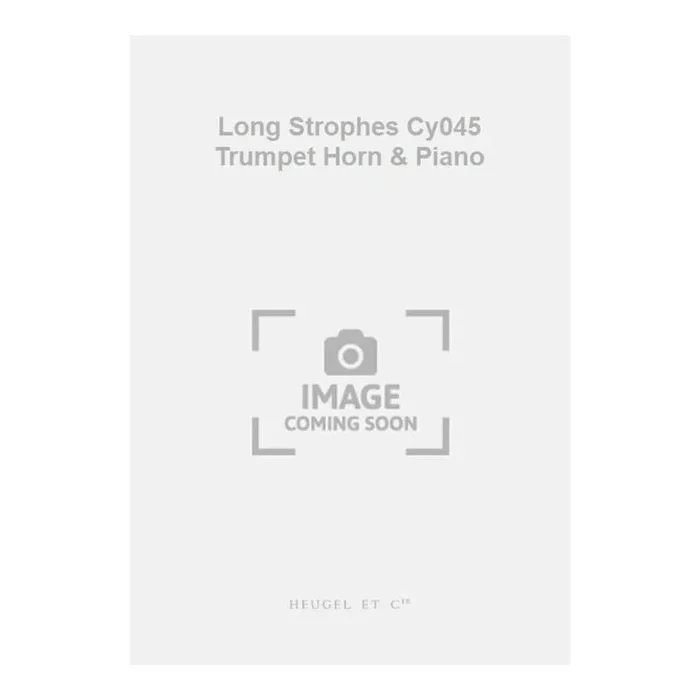 Long Strophes Cy045 Trumpet Horn & Piano
