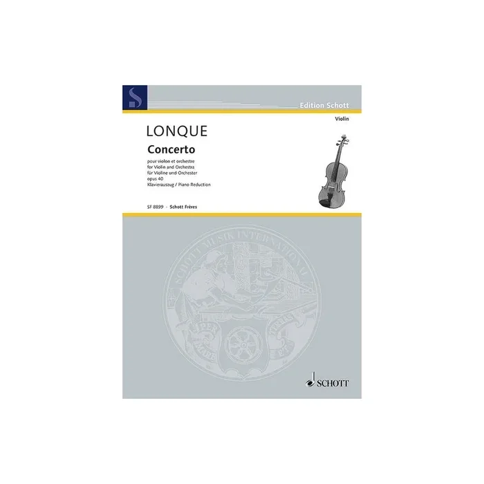 Lonque, Georges – Violin Concerto op. 40