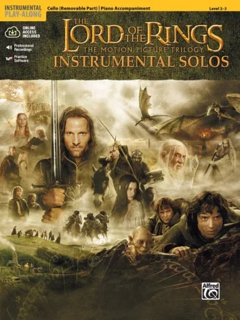Lord Of The Rings: Trilogy: Instrumental Solos: Cello: Book & Audio
