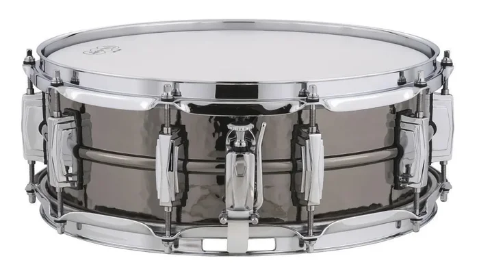 Ludwig Black Beauty Brass Snare Drum 5×14 Hammered Shell with Imperial Lugs