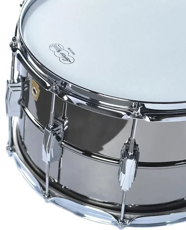 Ludwig Black Beauty Brass Snare Drum 8×14 Smooth Shell with Imperial Lugs