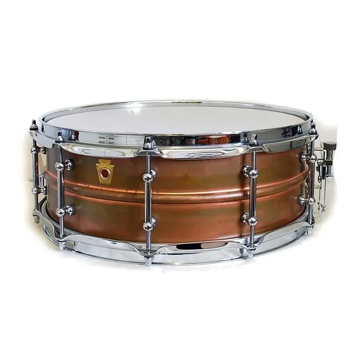 Ludwig Copper Phonic Snare Drum 5×14 Raw Shell with Tube Lugs